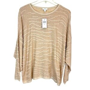 “NWT J. Jill PureJill Linen Blend Dolman Top XL